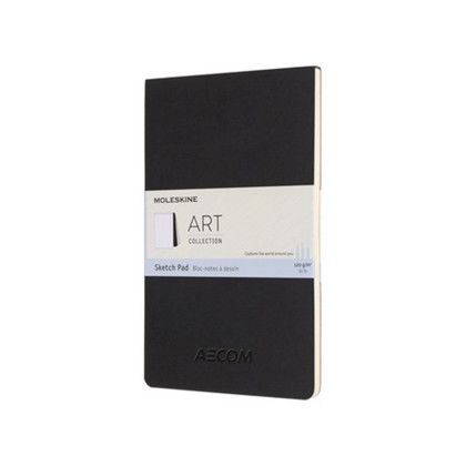 Custom Moleskine Large Sketchpad - Black - Added Fee for Debossed Logo