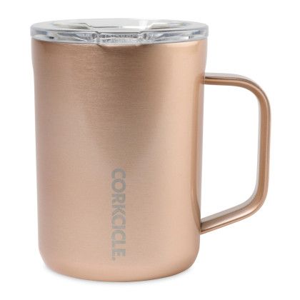 Custom CORKCICLE Coffee Mug - 16 oz.- Copper  - Back with Corkcicle Logo