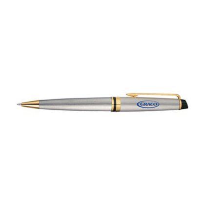 Custom Waterman Expert Ballpoint - Stainless Steel - Gold Trim Custom Waterman Expert Ballpoint - Stainless Steel - Gold Trim