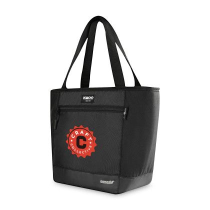 Custom Igloo REPREVE Tote Cooler - Black - Side - Added Fee for Multiple Imprint Colors