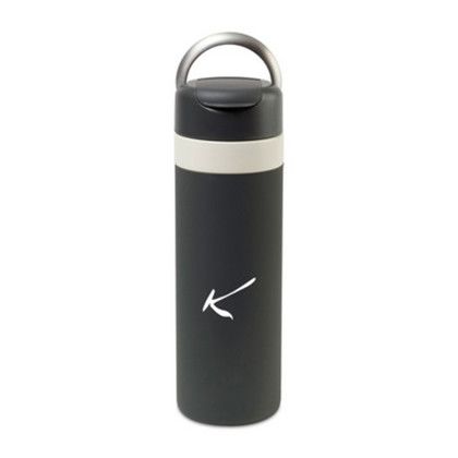 Custom W&P Drink Through Insulated Ceramic Bottle -20 oz - Charcoal