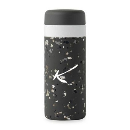 Custom W&P Porter Insulated Ceramic Bottle 16 Oz - Charcoal Terrazzo