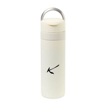 Custom W&P Drink Through Insulated Ceramic Bottle -20 oz - Cream