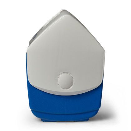 Custom Igloo Playmate Pal 7 Qt Cooler - White-Majestic Blue  - Side View