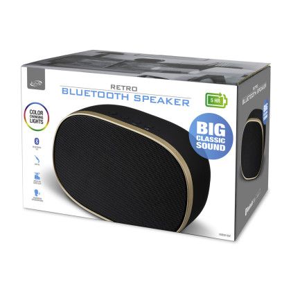 Custom iLive Retro Wireless Bluetooth Speaker - Black - box