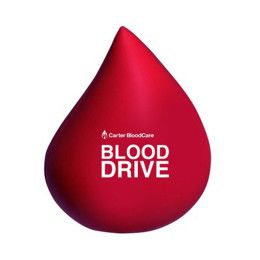 Custom Droplet Stress Reliever - Red