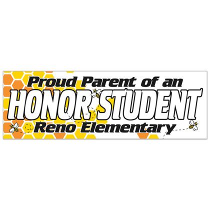 Custom Bumper Sticker Rectangle 3" x 9" White Vinyl Custom Bumper Sticker Rectangle 3" x 9" White Vinyl