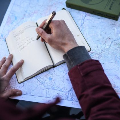 Custom Moleskine Passion Journal - Travel - Elm Green - In Use Custom Moleskine Passion Journal - Travel - Elm Green - In Use