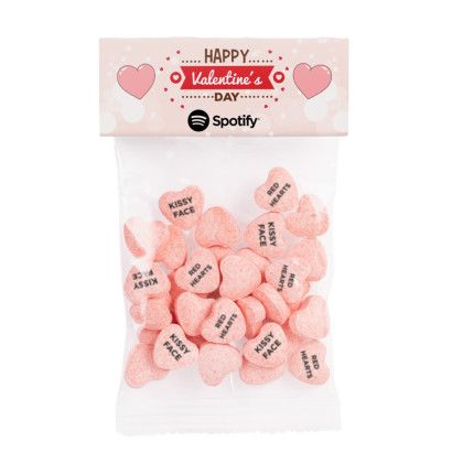 Custom Header Bag Small - Imprinted Conversation Hearts