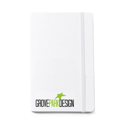 Custom Moleskine Large Notebook and GO Pen Gift Set - White - Journal (Added Fee for Full Color Imprint/Multiple Imprint Colors)