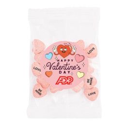 Custom 1/2 oz. Snack Pack - Imprinted Conversation Hearts