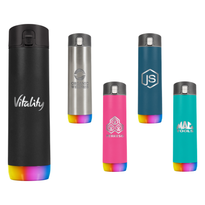 Imprinted HidrateSpark 21 oz. PRO with Chug Lid, Premium Laser Engraved