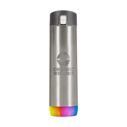 Custom HidrateSpark 21 oz. PRO with Chug Lid, Premium Laser Engraved - Stainless Steel
