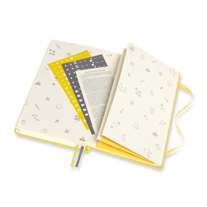 Custom Moleskine Passion Journal - Baby - Golden Yellow - Interior Pocket