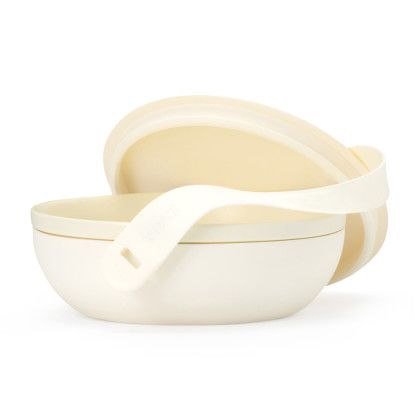 Custom W&P Porter Bowl - Ceramic - Cream - Lid and Strap