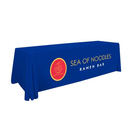 Custom Standard Full Color 8' Table Throw - Royal Blue
