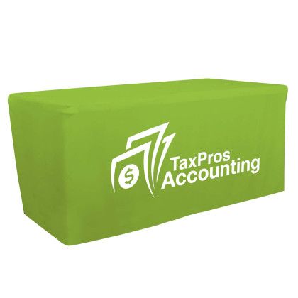 Custom 6' Fitted Table Throw - Lime