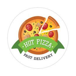 Custom Circle Sticker 4" dia. White Vinyl Permanent Adh Back