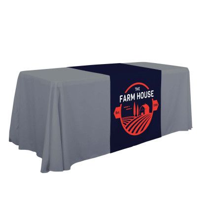 Custom Standard Table Runner - 28" Full Color - Navy