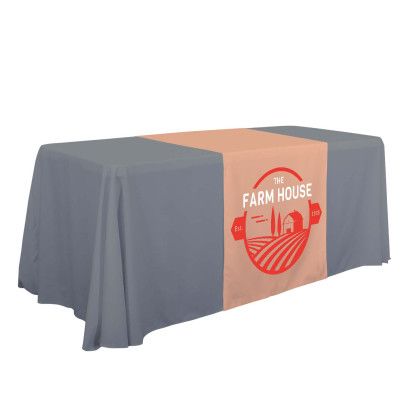 Custom Standard Table Runner - 28" Full Color - Peach
