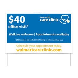 Custom Double-Sided Yard Sign 16" x 26" With Wire Frames