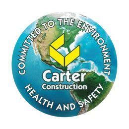 Custom Hard Hat Sticker Circle 2 1/2" Dia. White Vinyl Full Color