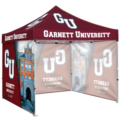 Custom 10' Heavy Duty Tent with Three Full Walls