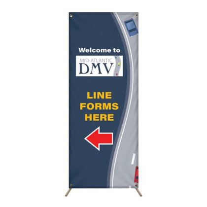 Custom 60" X 24" X-Banner Kit