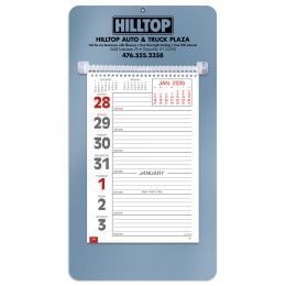 Weekly Appointment Easel Calendar-Metallic Blue Mount 