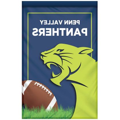 Custom 14" x 20" Custom Single Reverse Garden Banner - Back