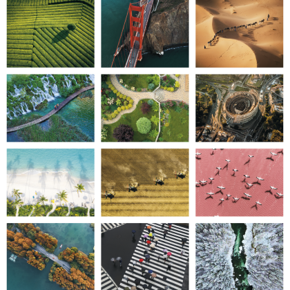 Custom View from Above Calendar - Stapled- Months