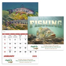 Custom Fishing Calendar with Imprint