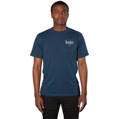 Custom Men's American Giant Heavy Weight Cotton Short Sleeve T-Shirt  - Navy