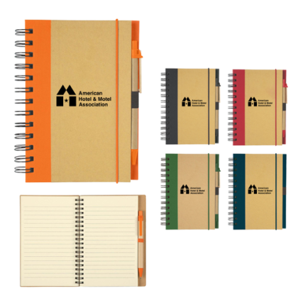 Custom Notebook & Pen Set - Colors & Interior View Custom Notebook & Pen Set - Colors & Interior View