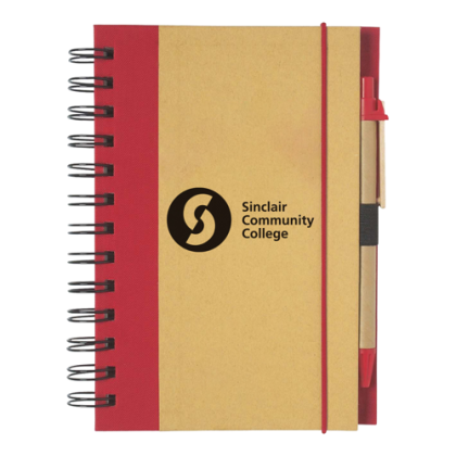 Custom Notebook & Pen Set - Red Custom Notebook & Pen Set - Red