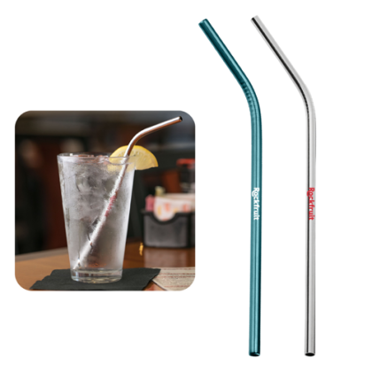 Custom Metal Straw - In Use