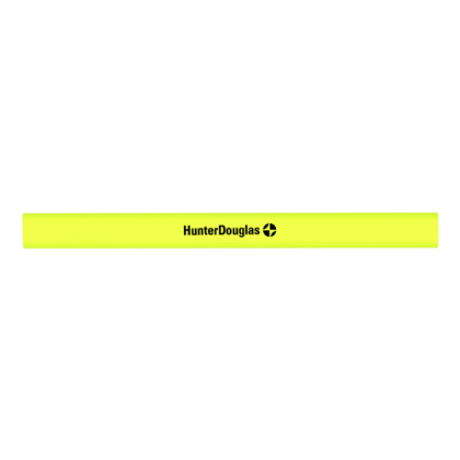 Custom Flat Barrel Carpenter Pencil - Neon Yellow