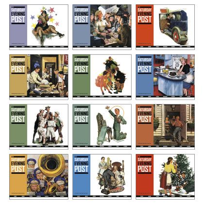 Imprinted Calendar - Saturday Evening Post Months