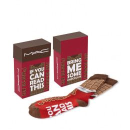 Custom ACE Chocolate Themed Socks in Flip Top Box