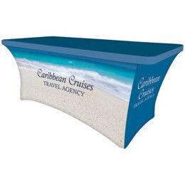 Custom 6' Digitally Printed Stretch Table Covers