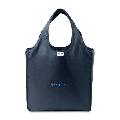 Custom RuMe Recycled Medium Tote - Navy- Added Fee for Full-Color Logo