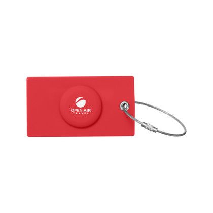 Custom AirTag Luggage Tag - Red