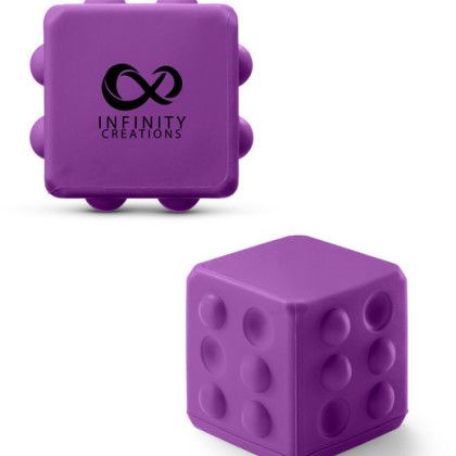 Custom Push Pop Bubble Cube Fidget Sensory Toy - Purple Custom Push Pop Bubble Cube Fidget Sensory Toy - Purple