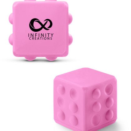 Custom Push Pop Bubble Cube Fidget Sensory Toy - Pink Custom Push Pop Bubble Cube Fidget Sensory Toy - Pink