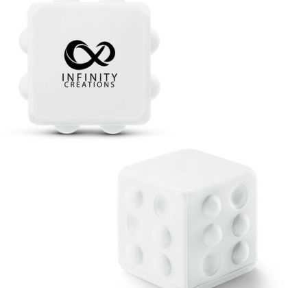 Custom Push Pop Bubble Cube Fidget Sensory Toy - White Custom Push Pop Bubble Cube Fidget Sensory Toy - White