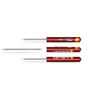 Custom Pocket Partner Reversible Blade Screwdriver - Burgundy