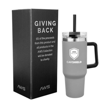 Custom 40 Oz. AWS Intrepid Stainless Steel Tumbler - Gray