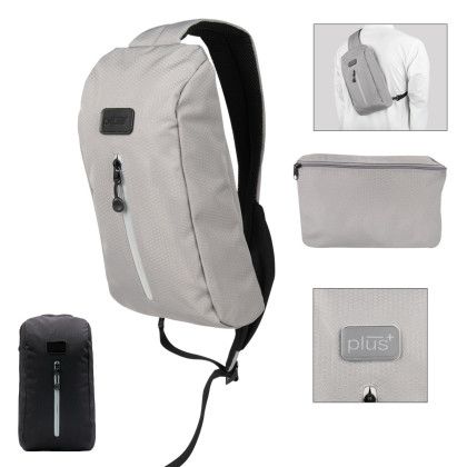 Custom BrandCharger Eco Sling Backpack - Features Including Optional Laser Engraved Plate (Added Fee Required) Custom BrandCharger Eco Sling Backpack - Features Including Optional Laser Engraved Plate (Added Fee Required)