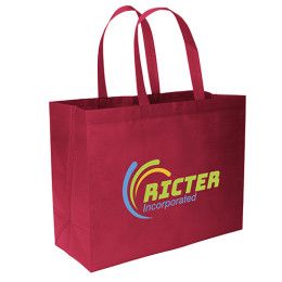 Custom Non-Woven Value Budget Tote - ColorVista Imprint - Red