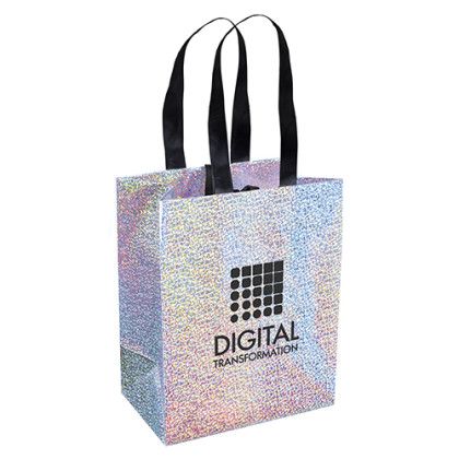 Custom Galaxy Iridescent Eurotote 7 3/4 x 4 3/4 - Foil Print